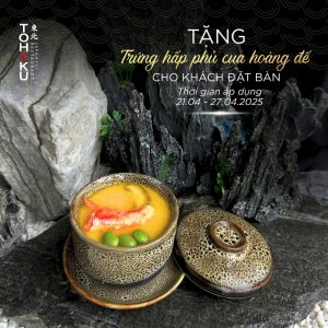 Tặng trứng hấp cua hoàng đế