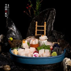 SA3 SASHIMI CÁ BƠN NGUYÊN CON (HIRAME SASHIMI)