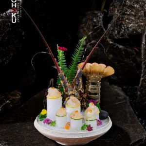 SA2 SASHIMI TÔM HÙM (ISE EBI SASHIMI/ MISO SOUP)